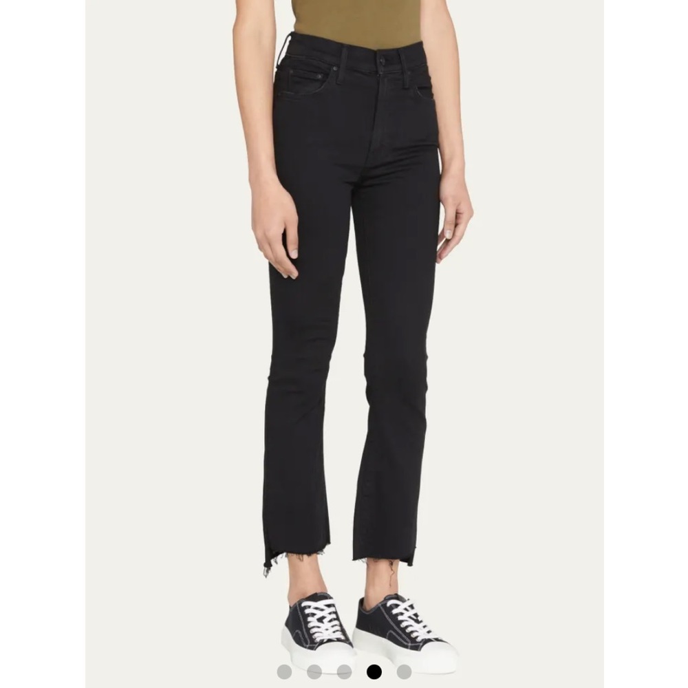 MOTHER - insider crop step gray jeans in not guilty (black)
